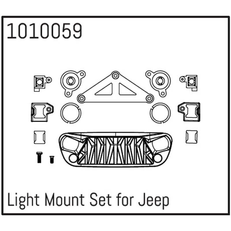 Light Mount Set for Wrangler