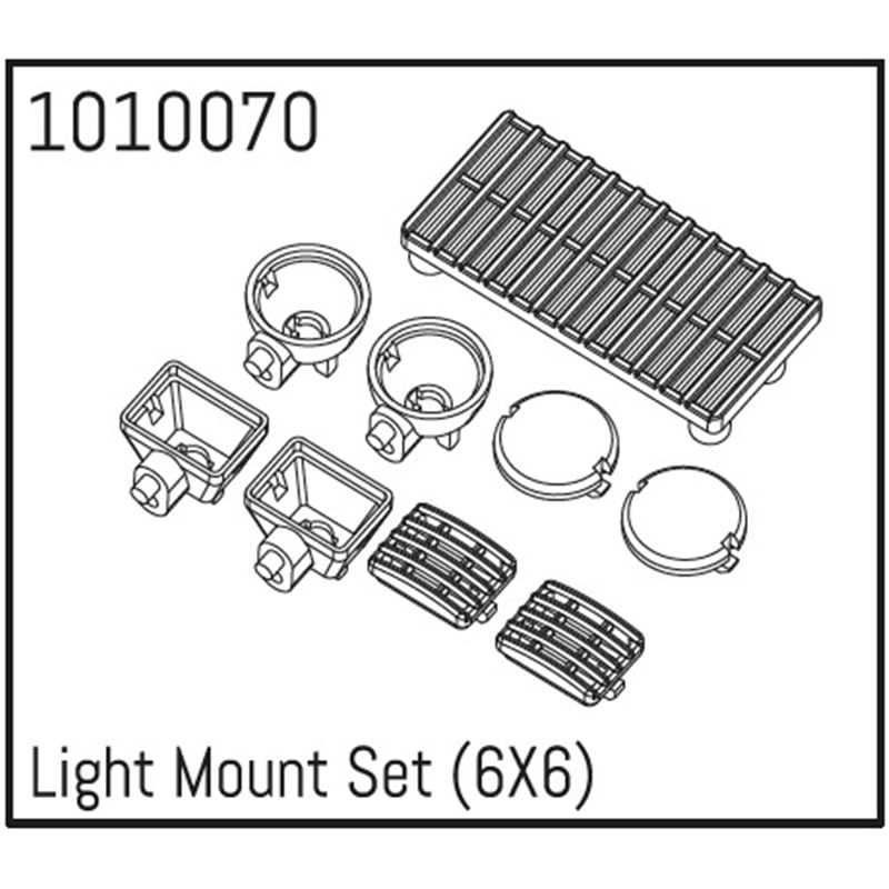 Light Mount Set 6X6 un