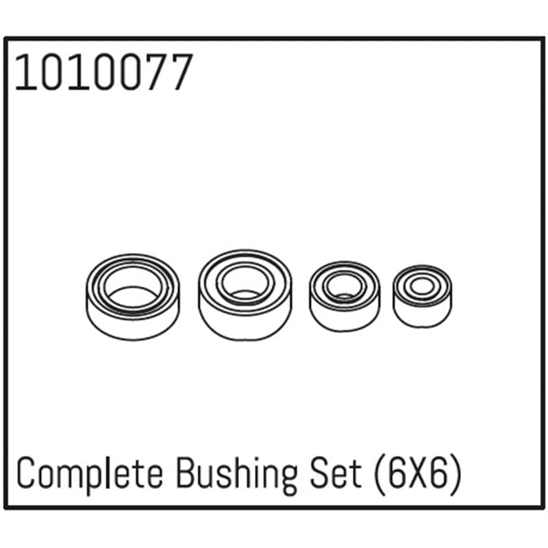 Complete Bushing Set 6X6 un