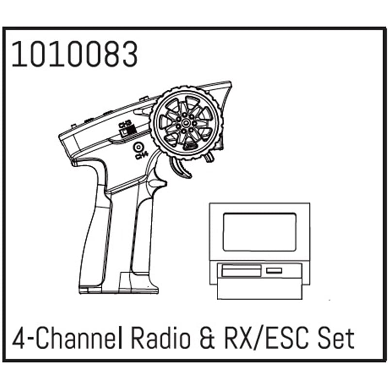 4-Channel Radio & RX/ESC Set