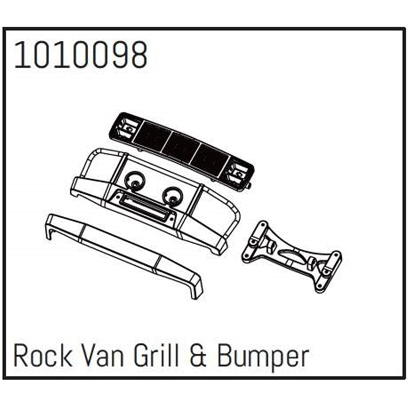 Rock Van Grill & Bumper - PRO Crawler 1:18
