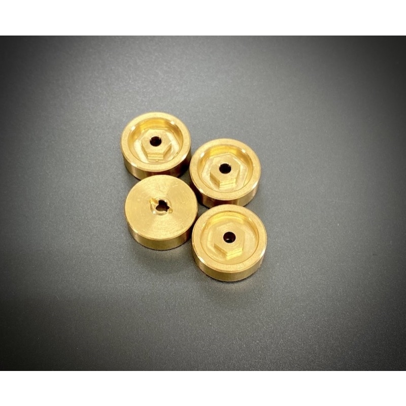 Optional Brass Wheel Hex Hubs 11g - PRO Crawler 4un