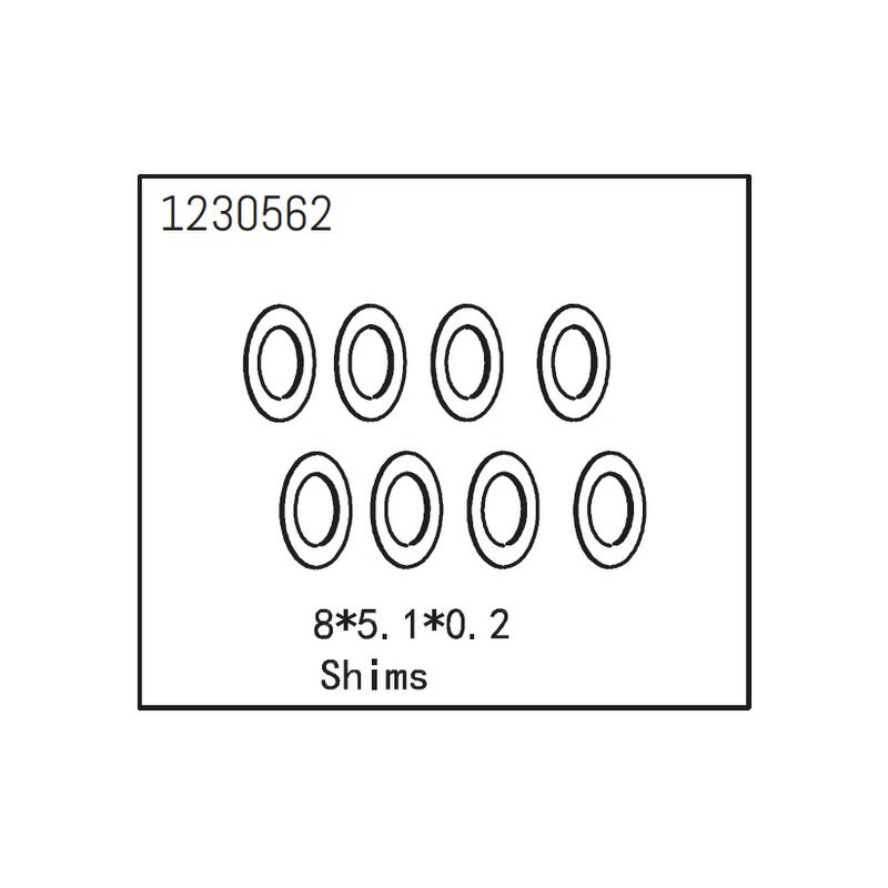 Shims 8x5.1x0.2