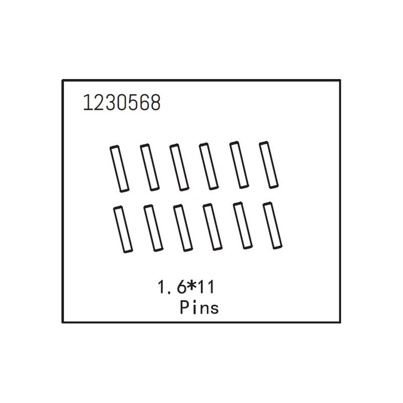 Pins 1.6x11