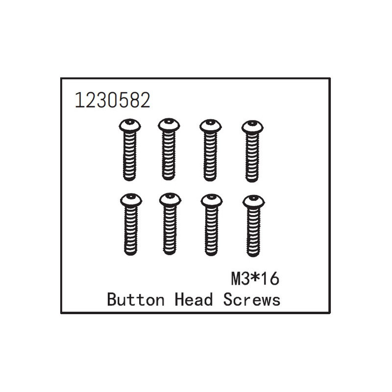 Button Head Screw M3x16