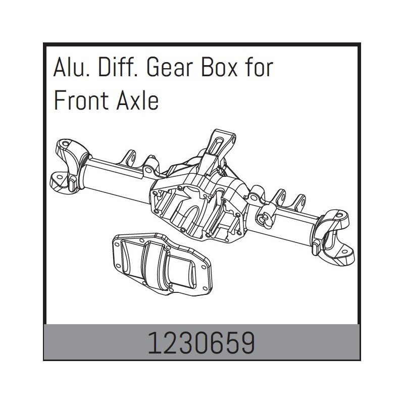 Alu. Front axile diff. gear box