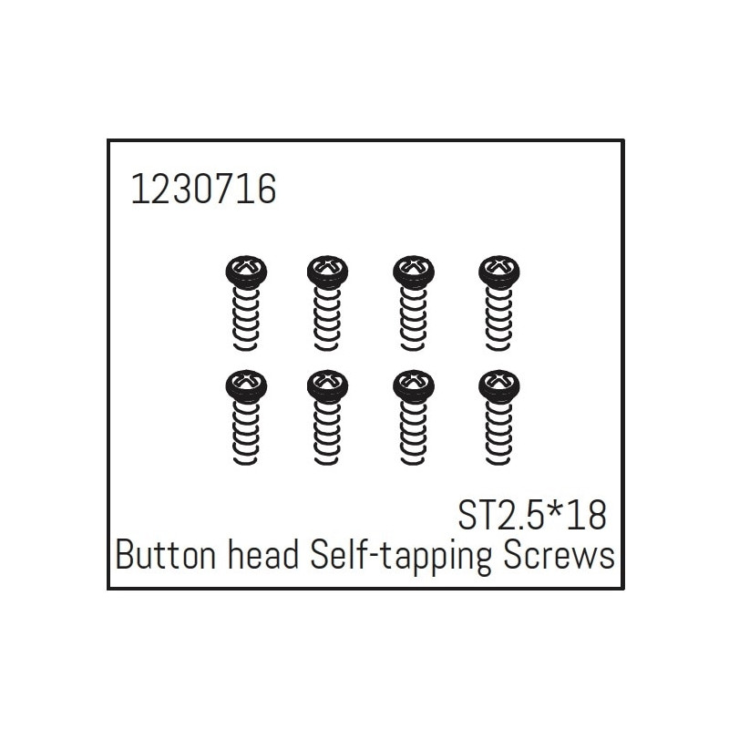 Button head Self-tapping screws ST2.5*18