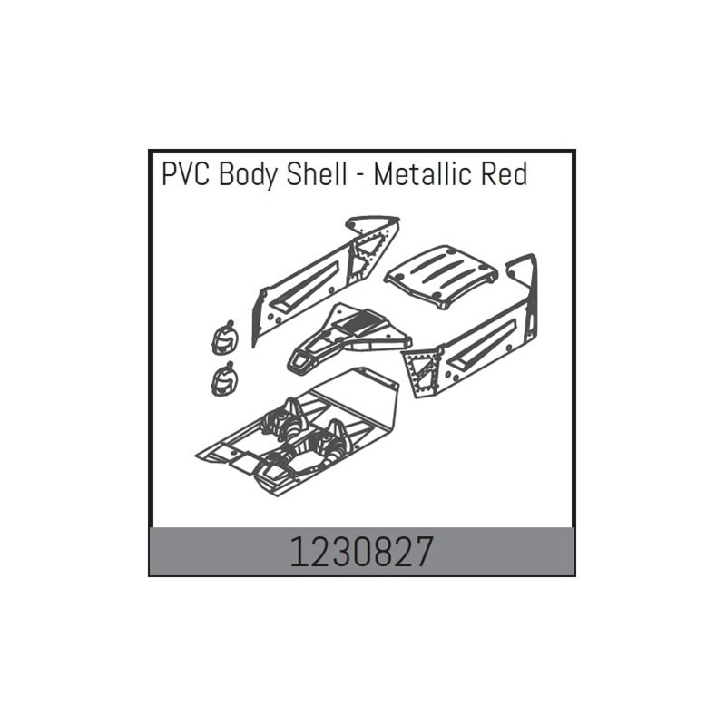 Body Shell Set - Metallic-Red