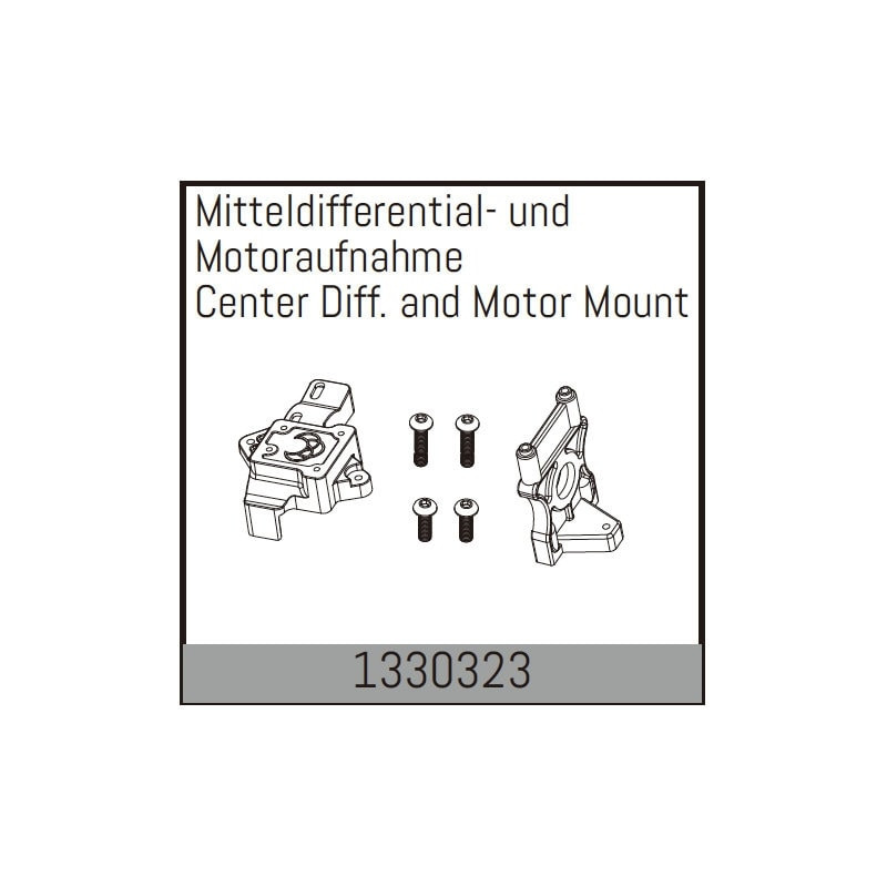 Center Diff. and Motor Mount