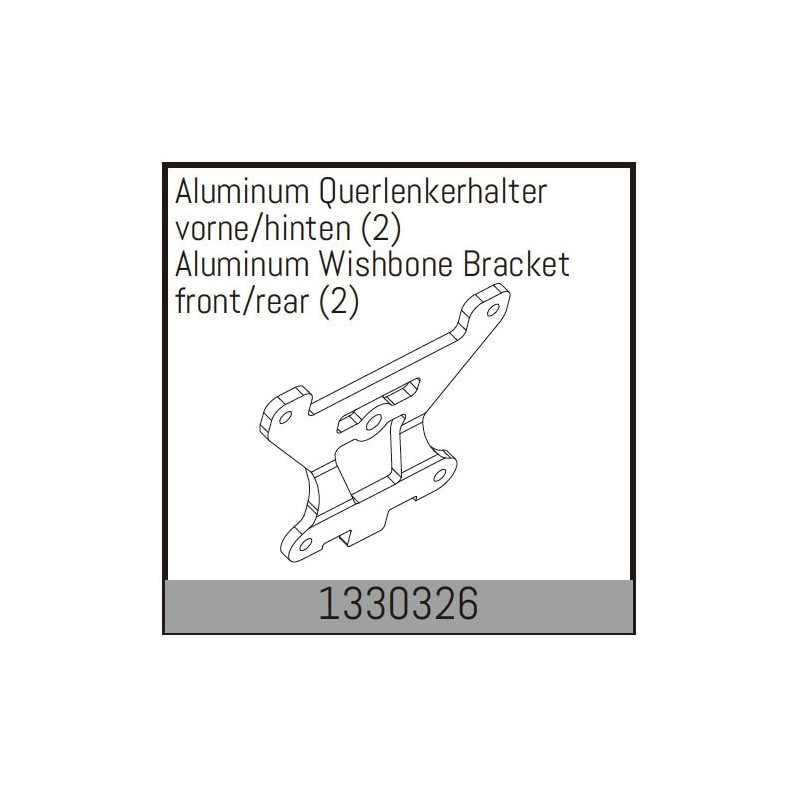 Aluminum Wishbone Bracket front/rear