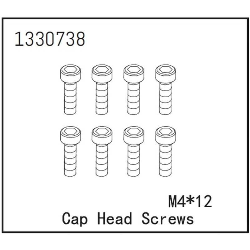 Cap Head Screws M4X12 8 - BronX