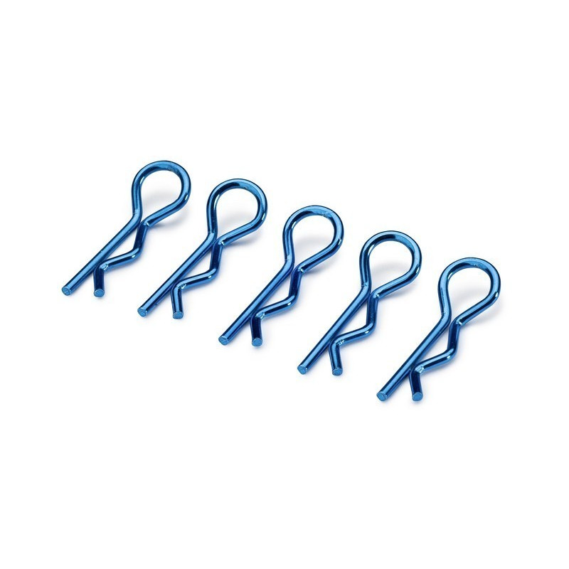 Body clips (10pcs) large blue