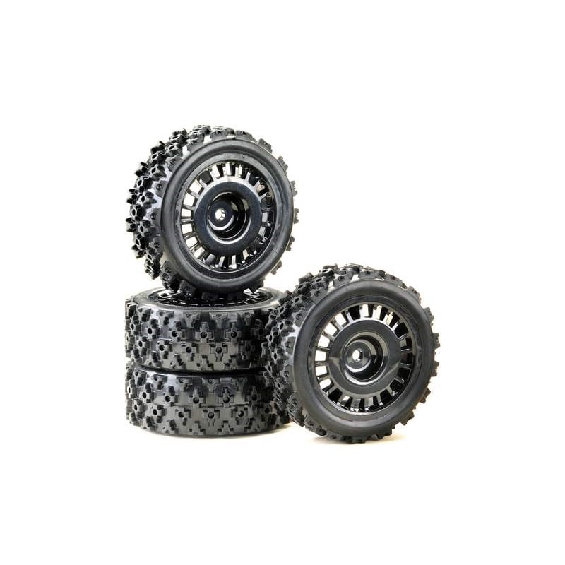 Wheel Set Rally Block Design 1:10 black