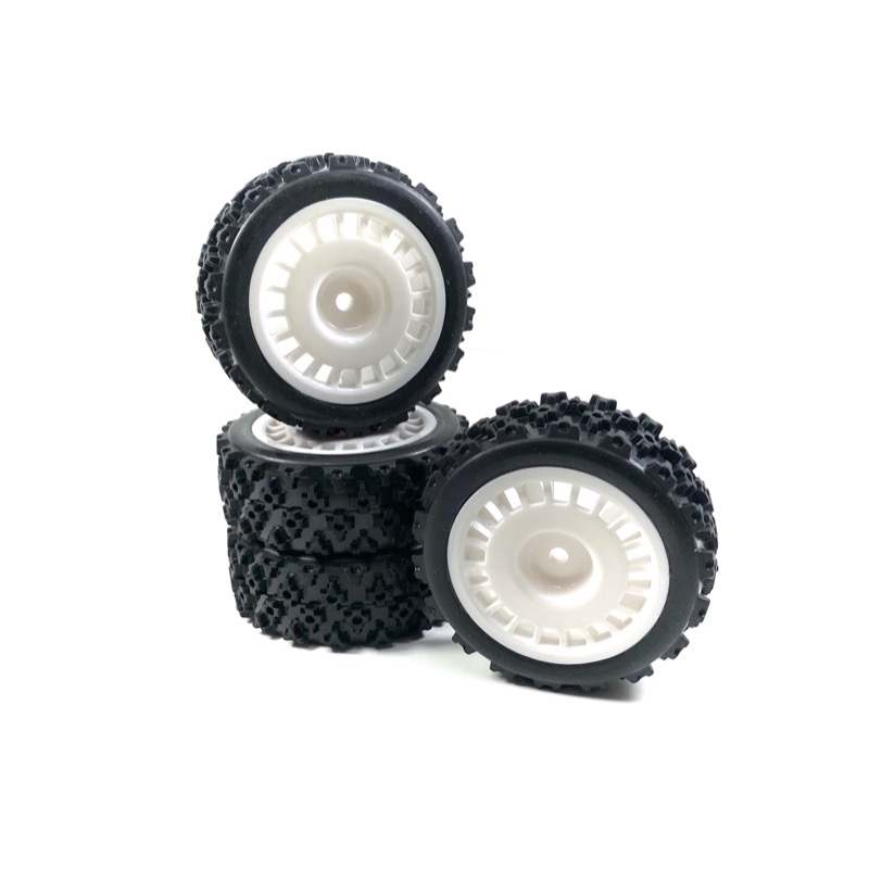 Wheel Set Rally Block Design 1:10 White 4