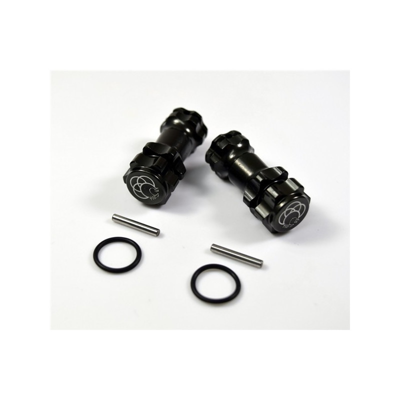 Car extention hub 1/8, Gun metal (2)
