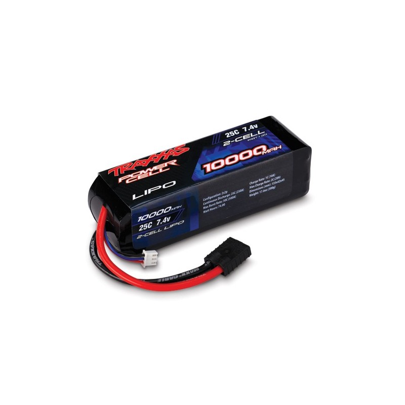 10000mAh 7.4v 2-Cell 25C LiPo Battery