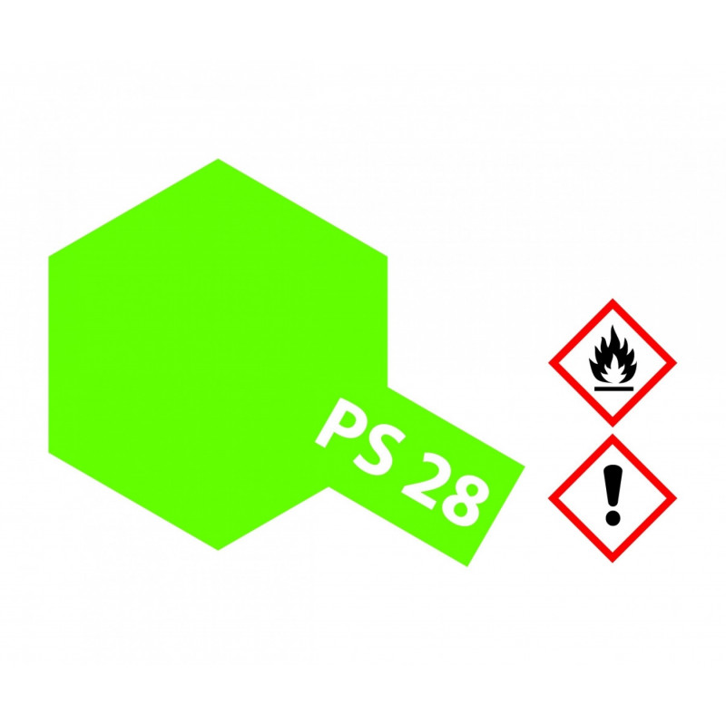 PS-28 Flourescent Green Polycarb. 100ml