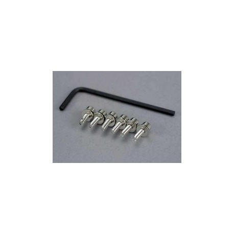 Screws 3x10mm cap-head hex drive 6 lock washers 6