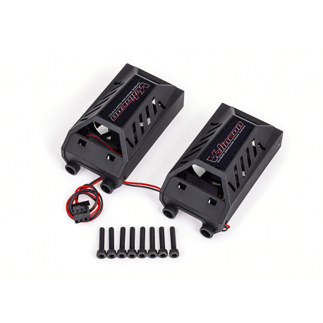 Dual cooling fan kit low profile with shroud fits #3491