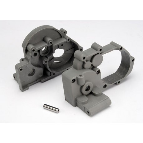 Gearbox halves l&r grey w idler gear shaft
