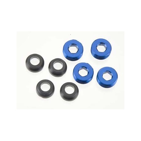 ALUM caps pivot ball (blue-anod) (4)