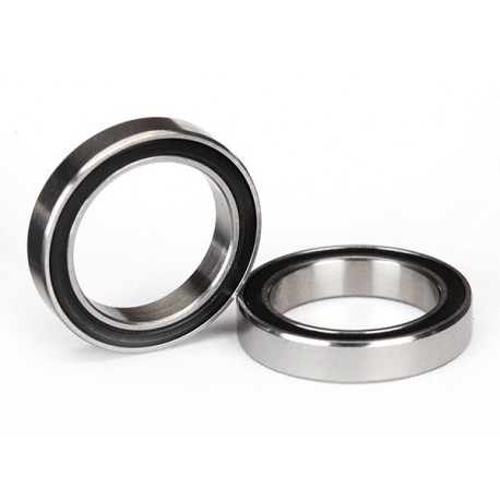 Ball bearings black rubber sealed (15x21x4mm) (2)