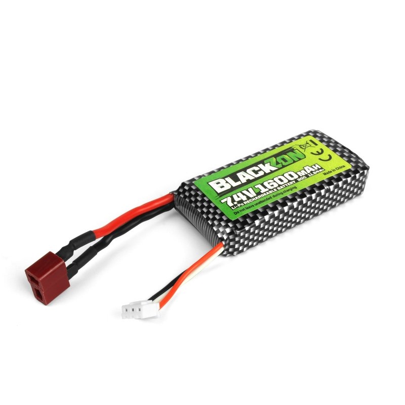Battery Pack LiPo 7.4V, 1600mAh, w/T-Plug