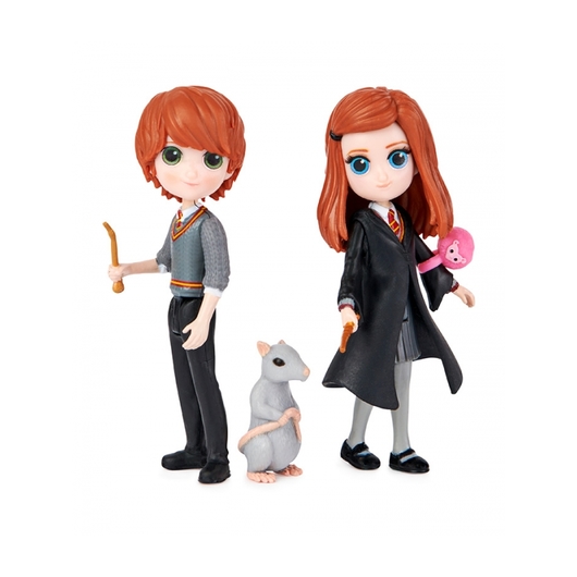 SET DE FIGURAS HARRY POTTER MAGICAL MINIS RON E GINNY