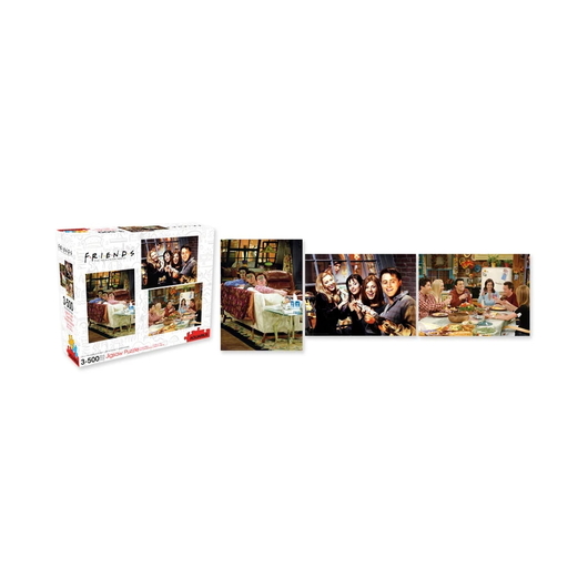 CONJUNTO DE 3 PUZZLES 500 PEÇAS FRIENDS