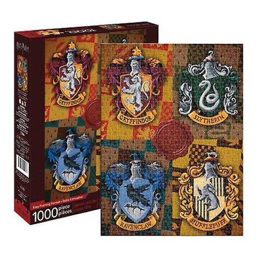 PUZZLE DE 1000 PEÇAS HARRY POTTER ESCUDOS