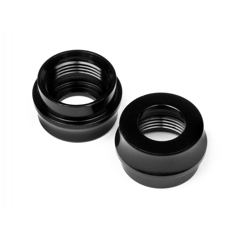 Big Bore Shock Bottom Cap ?Black/2pcs?