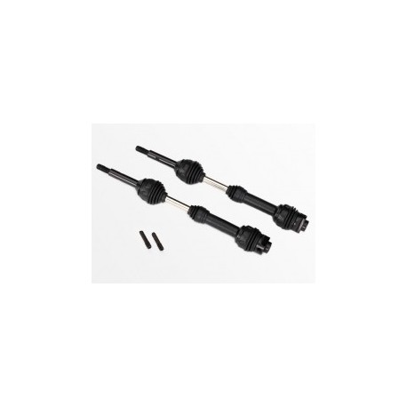 Driveshafts, rear, steel-spline constant-velocity (2)