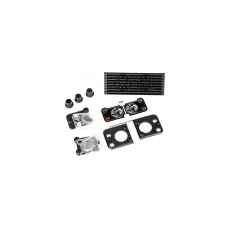 Grille, Land Rover Defender grille mount (3) headlight hous