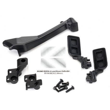 Mirrors, side (left-right) snorkel mounting hardware