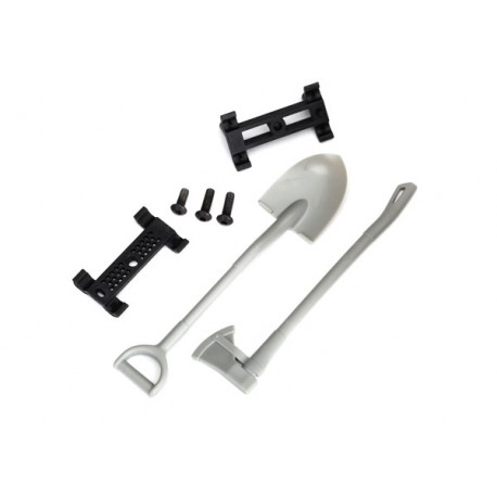 Shovel axe accessory mount mounting hardware