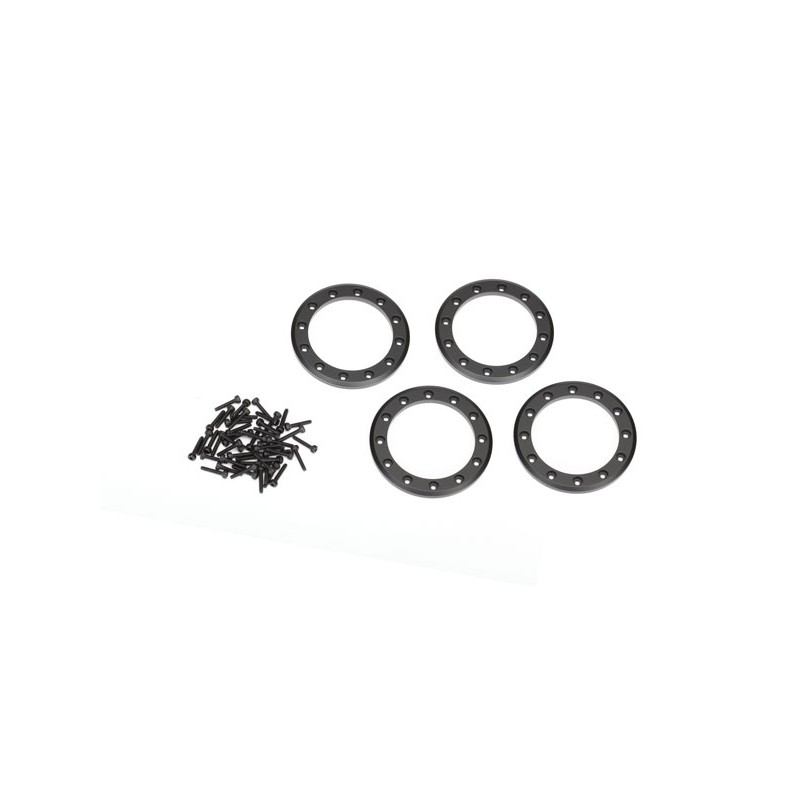 Beadlock rings, black (1.9) (ALUM) (4) 2x10(48)