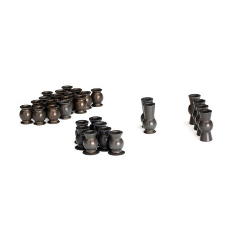 Hollow ball set, complete, TRX-4 (ALUM, PTFE-coated)