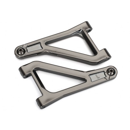 Suspension arms, upper (left-right) satin black chrome
