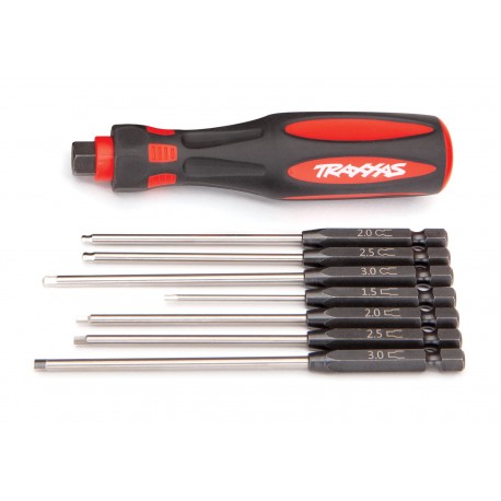 Speed Bit Master Set, hex driver, 7-piece straight & ball