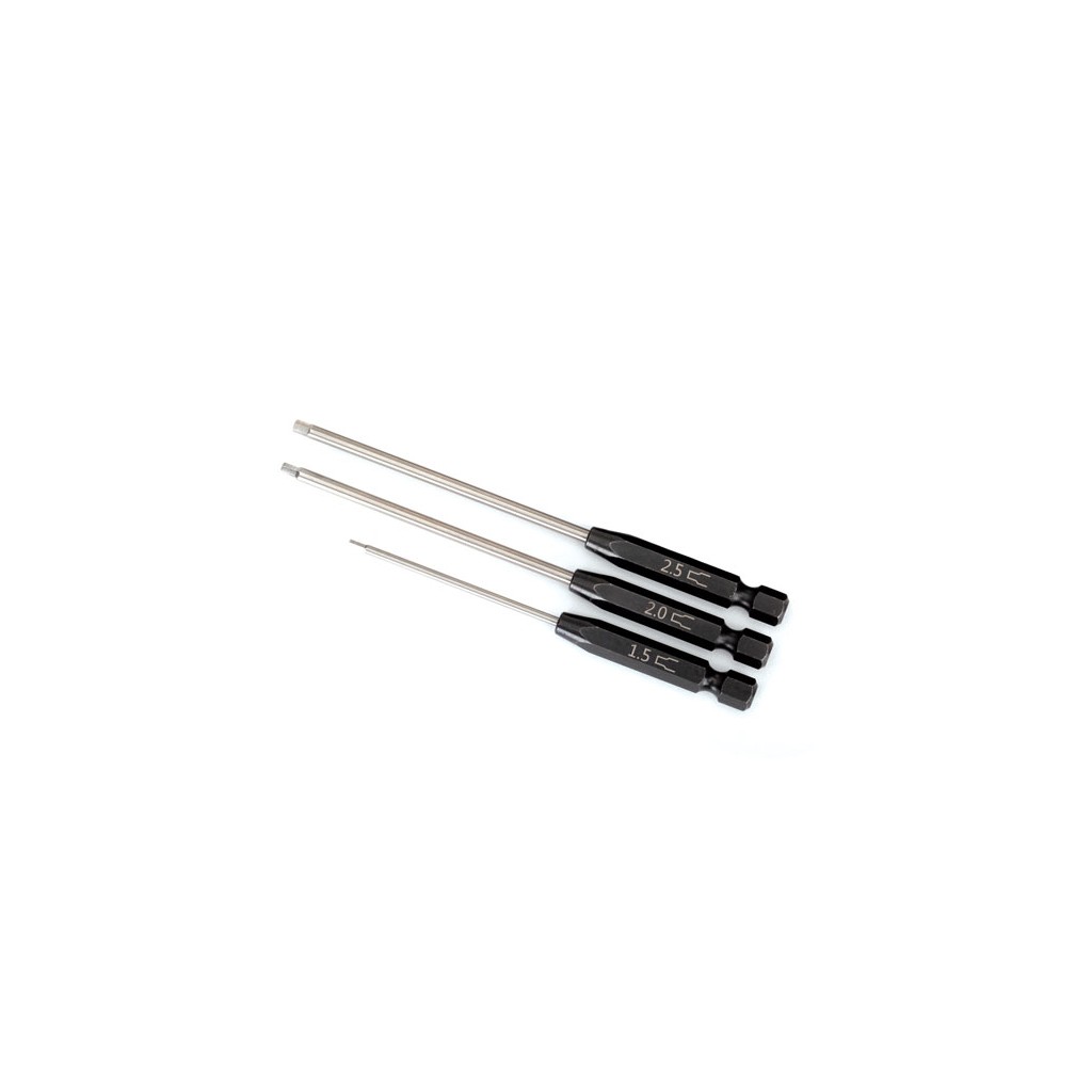 Speed Bit Set, hex driver, 3-piece straight (1.5, 2.0,2.5 )