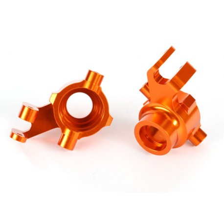 Steering blocks, 6061-T6 ALUM (orange-anod), left-right