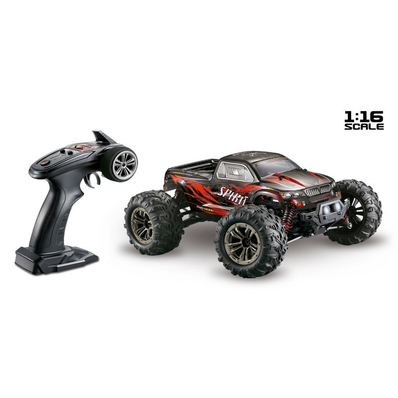 Scale 1:16 4WD High Speed Monster Truck, 2,4GHz Black/Red