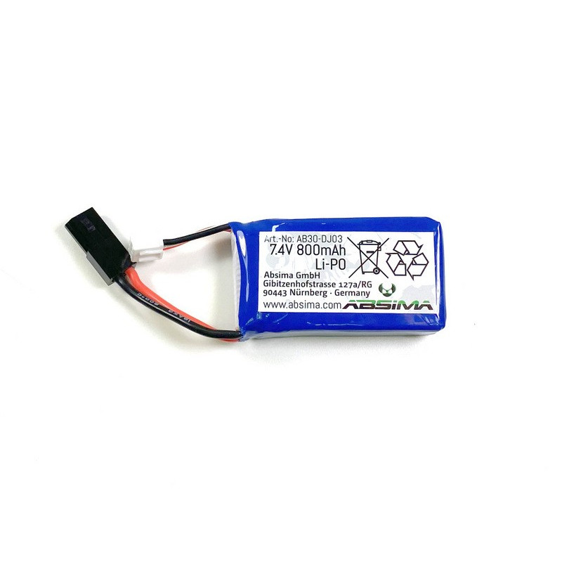 Battery 7.4V 800mAh LiPo