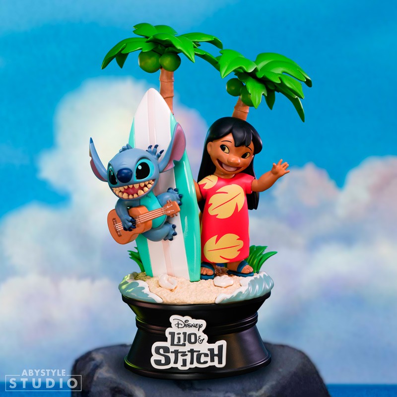 DISNEY - Figurine Lilo & Stitch Surfboard