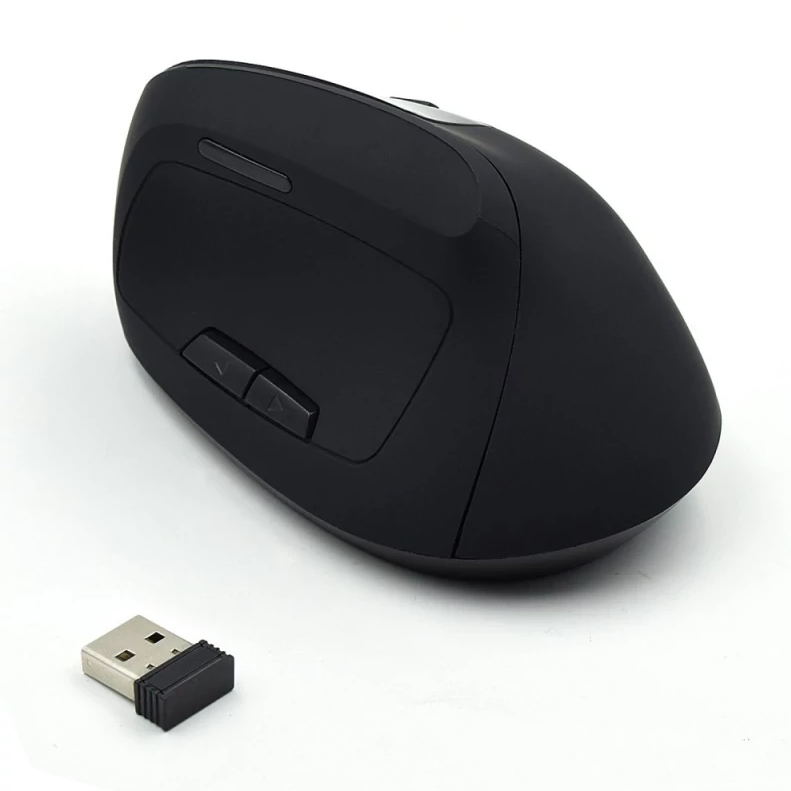 Rato Ergonómico Wireless - EWENT 1600DPI BLACK - EW3158