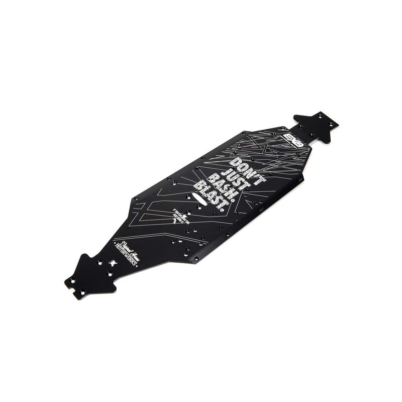 Aluminum chassis cnc 7075 t6 lwb black