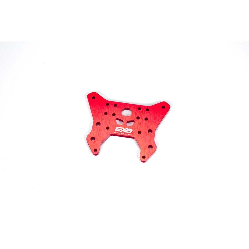 Front shock tower cnc 7075 t6 aluminum red
