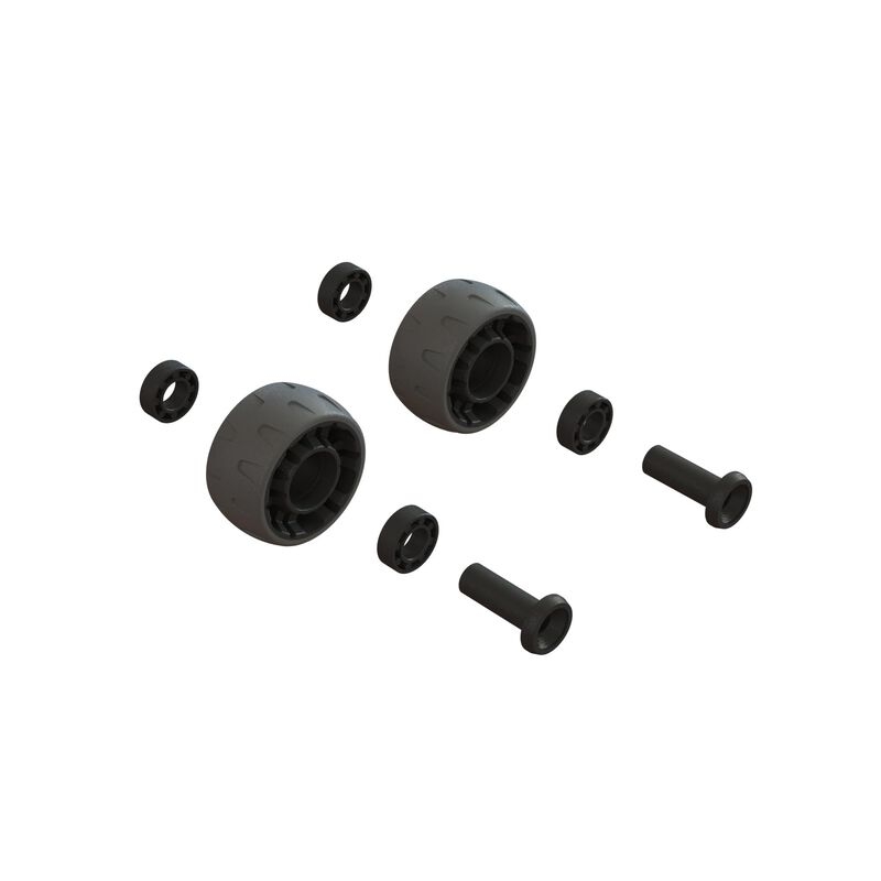 Wheelie bar wheels