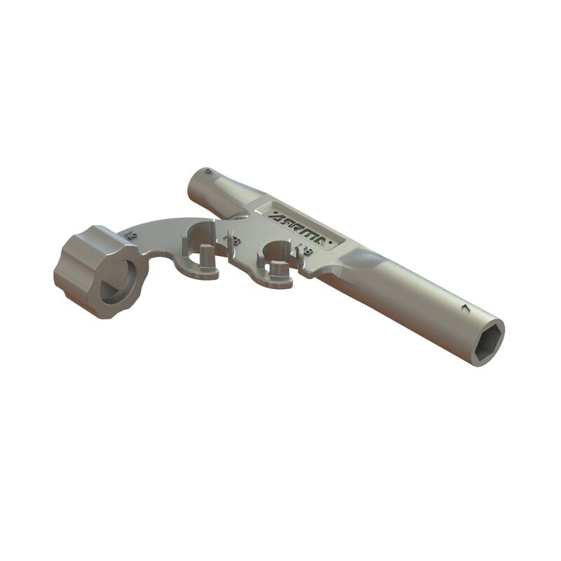 Metal multi tool 5&7mm nut, 11&15mm bore shock