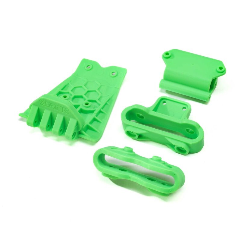 Lower skid and bumper mount set - green